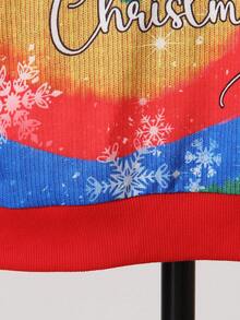 男小童聖誕圖案運動衫 - 彩色 - 查看 4