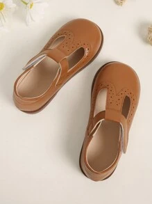 Zapatos planos estilo británico instalaciones clásico para estudiantes - Marrón - Ver 3