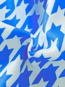 女嬰千鳥格印花前紐扣花呢外套 - 彩色 - 查看 6