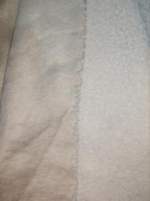 SHEIN Unity Cổ áo Đôi ngực Túi Kép Thả vai áo - Rượu sâm banh - Xem 7