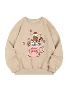 Sudadera con estampado de dibujos animados