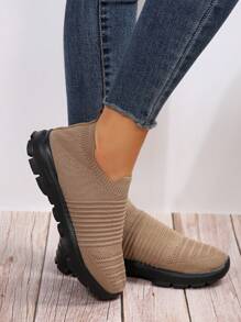Zapatillas De Running De Puesta Rápida - Café integral - Ver 7