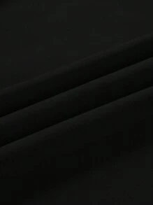 SHEIN EZwear 圣诞印花保暖套头卫衣，秋季卫衣 - 黑色 - 查看 3