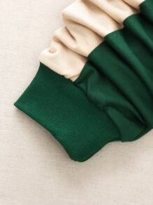 SHEIN 男小童撞色衛衣和衛褲 - 彩色 - 查看 3