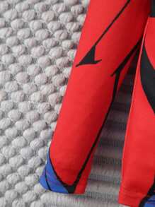 SHEIN 男童卡通圖形緊身t-shirt和褲子睡衣套裝 - 彩色 - 查看 4