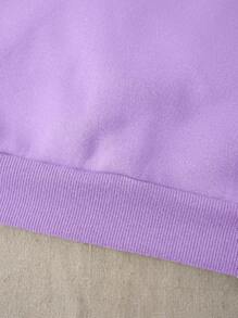 INAWLY Solid Thermal Lined Sweatshirt,Long Sleeve Tops Graduation,Back To School Outfits,Graduation,Teacher Outfits For Women,Back To School Pullover Fall Outfit - Mauve Purple - View 8