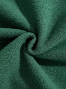 SHEIN Essnce Đồ họa Khẩu hiệu Lót nhiệt Áo nỉ - Màu xanh lá cây đậm - Xem 6