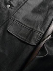 Manfinity Homme Cămașă Denim Fără Tricou Bărbați