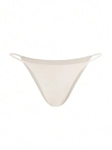 Ocili 5入組彈性光滑低腰迷你T字褲 - 膚色 - 杏色 - 查看 4