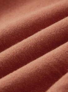 Cozy Pixies 男嬰字母貼布插肩袖衛衣和衛褲 - 鏽棕色 - 查看 8