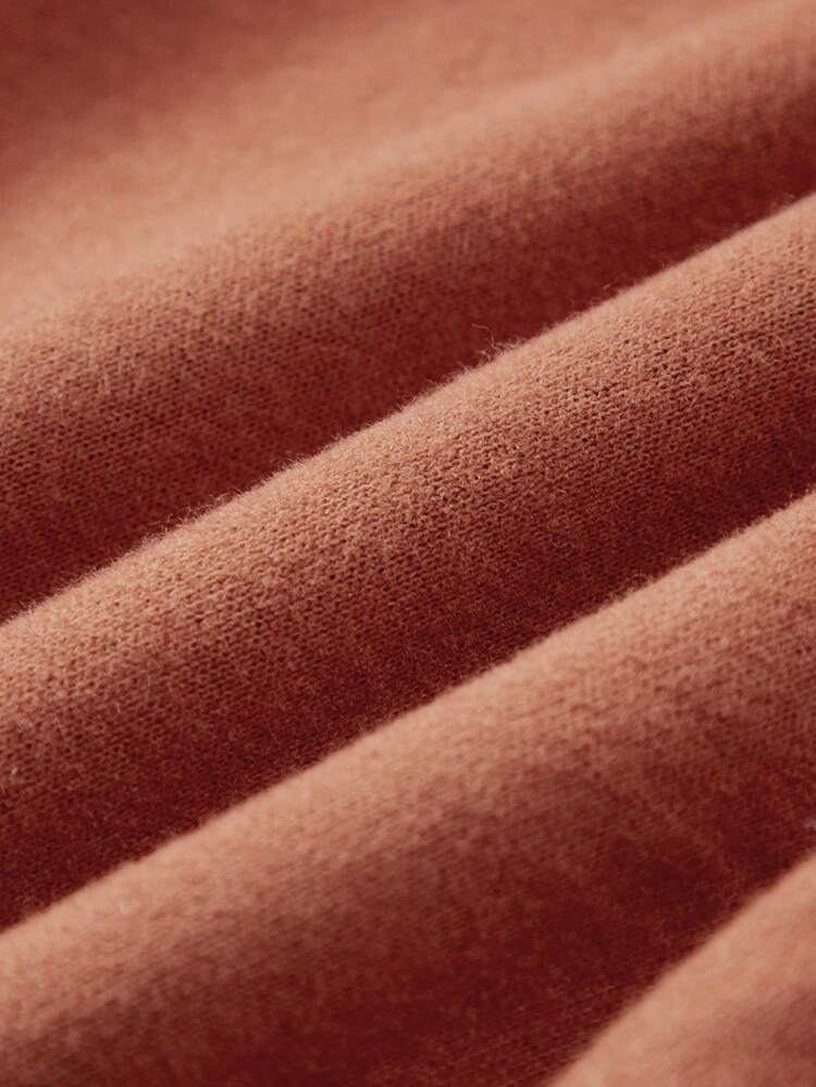 Baby Boy Letter Patched Raglan Sleeve Sweatshirt & Sweatpants