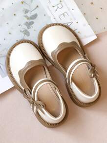 Zapatos planos de niños - Beis - Ver 1