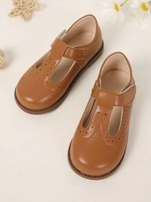 Zapatos planos estilo británico instalaciones clásico para estudiantes - Marrón - Ver 1