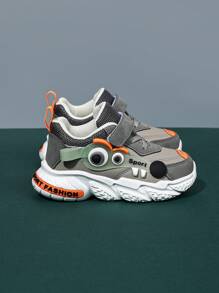 Fashionable Color-blocking Wear-resistant Functional Shoes For Baby And Kids Sports Shoes - Grey - View 3