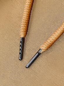 Manfinity Homme 男士字母圖案漸層T恤&腰部抽繩長褲 - 卡其色 - 查看 8