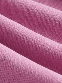 SHEIN MOD 西裝領翻蓋細節西裝外套 - 藕粉色 - 查看 4