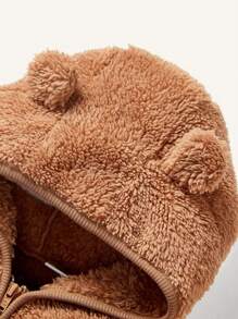 Cozy Pixies 2 st set med fleecejacka och tjocka byxor för babyflickor - Kaki - Visa 6