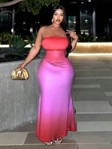 Slaydiva Hơn Bóng Nàng tiên cá Hem Váy ống - Nhiều màu - Xem 5