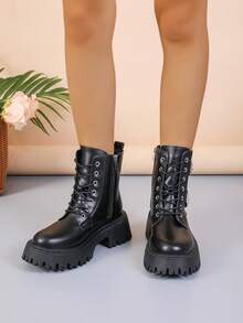 Women's Mid-calf Boots - Black - View 3