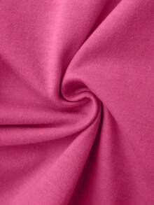 SHEIN EZwear In Bộ xương Áo thun - Màu Hồng Tươi - Xem 5