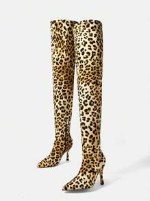 SheIn SXY 1 Pair Of Fashionable Boots - Yellow - View 1