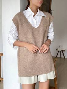 DAZY 1pc Belted Sweater Vest