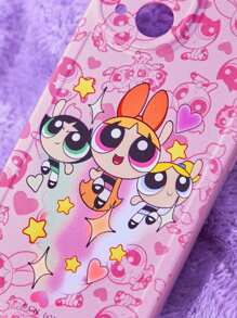 The Powerpuff Girls | ROMWE 1入Cartoon圖形TPU手機殼，適用於iPhone - 彩色 - 查看 4