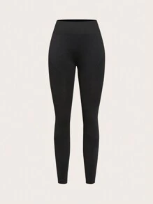 SHEIN Yoga Futuristic 3入組寬腰帶運動打底褲 - 彩色 - 查看 12
