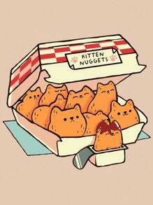 Tobefonseca Artist Girlcore Plus 卡通图案 T 恤，适合夏季、棉质、假日、度假、春季、节日、伊比沙岛 - 杏色 - 查看 2