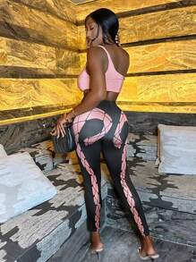 Slaydiva In Địa lý Quần bó sát - màu đen - Xem 3