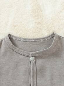 男嬰3入組條紋圖案&卡通圖案連身褲 - 彩色 - 查看 3