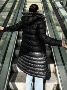 Women's Hooded Fluffy -padded Jacket
