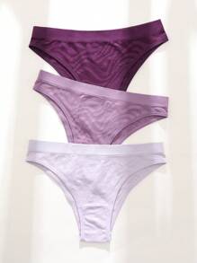 Shein Underwear&Sleepwear Basics 7pack Solid Simple Solid Panty