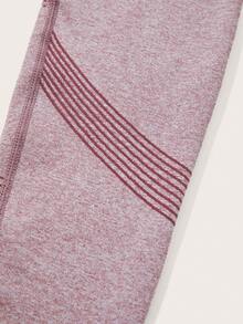 SHEIN Yoga Futuristic 3入組寬腰帶運動打底褲 - 彩色 - 查看 5