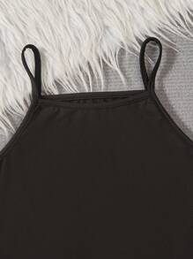 SHEIN Tween Girl Solid Cami Top & Sweatpants & Hoodie