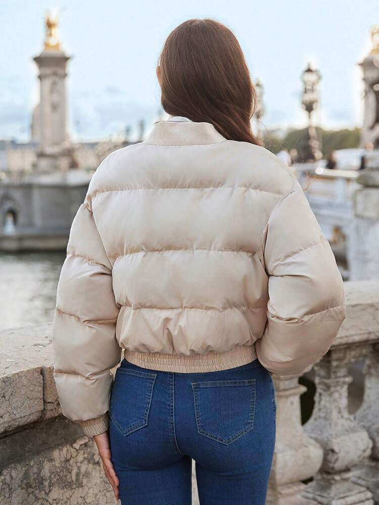 Women's Winter Baseball Collar Padded Coat Casual