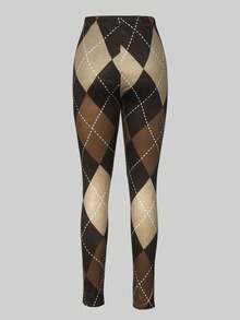 Quần bó bó sát Easter Slim Fit, mỏng, in kỹ thuật số - Cà phê nâu - Xem 3