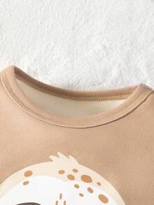 嬰兒男孩2入組卡通圖形t恤和2入組條紋褲子貼身睡衣套裝 - 彩色 - 查看 3