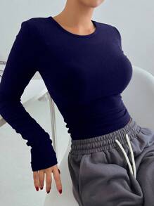 DAZY Solid Crop Tee,Fall Clothes