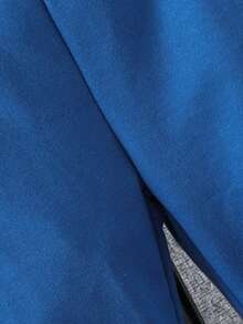 SHEIN Tween Boy Plaid & Slogan Graphic 2 In 1 Hoodie & Sweatpants - Blue - View 5