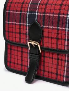 SHEIN MOD Của phụ nữ Kẻ sọc Khóa Trang trí Hình vuông Túi đeo vai Với Đập nhẹ Che phủ , Đúng mốt Túi đeo chéo - Nhiều màu - Xem 11