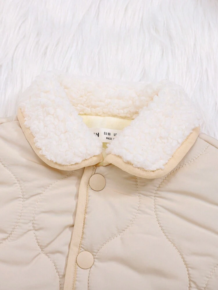 Baby Boy Borg Collar Thermal Lined Jacket