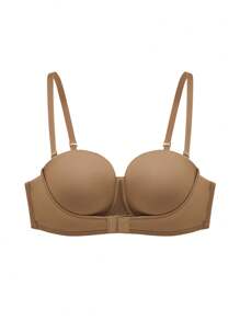 LUVLETTE Dream Curve Support + Strapless Front-Close Push-Up Half Bra