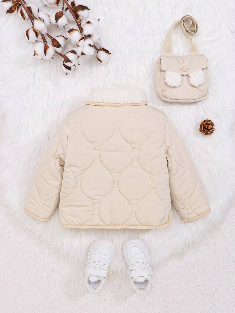 Baby Boy Borg Collar Thermal Lined Jacket