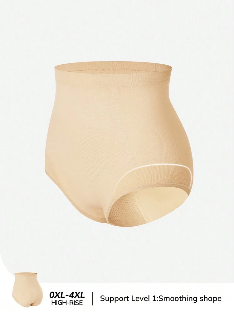 Smoothing Shape Plus High-Rise Seamless Lifting Brief Women Underwear Panty-Nude-Tummy Control