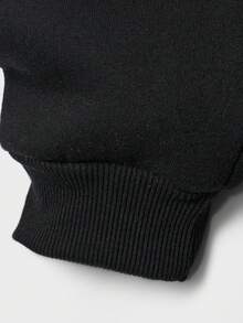 RueChic Nam Chất rắn Lót nhiệt Áo nỉ & Đồ họa Chữ cái Quần thể thao - màu đen - Xem 8