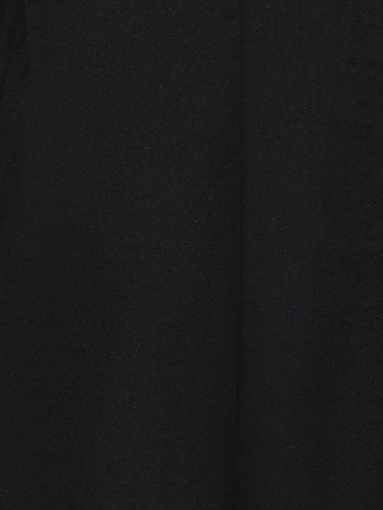 Solid Asymmetrical Collar & Hem Overcoat