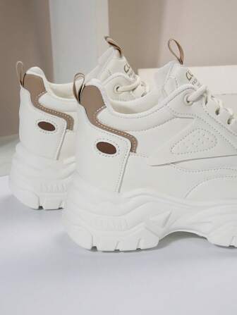 时尚百搭小码增高鞋，舒适休闲厚底运动鞋，女士款