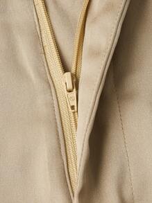 GENTILAND 男士純色梭織長褲 - 杏色 - 查看 5