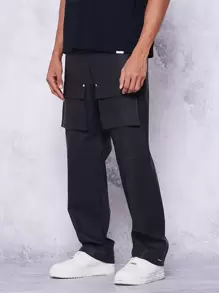 SUMWON Straight Leg Pu Cargo Trouser